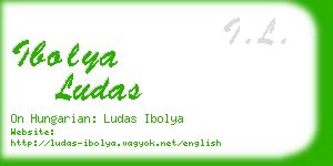 ibolya ludas business card